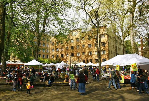 PSU Farmers Market and Food Carts in Downtown Portland This Summer